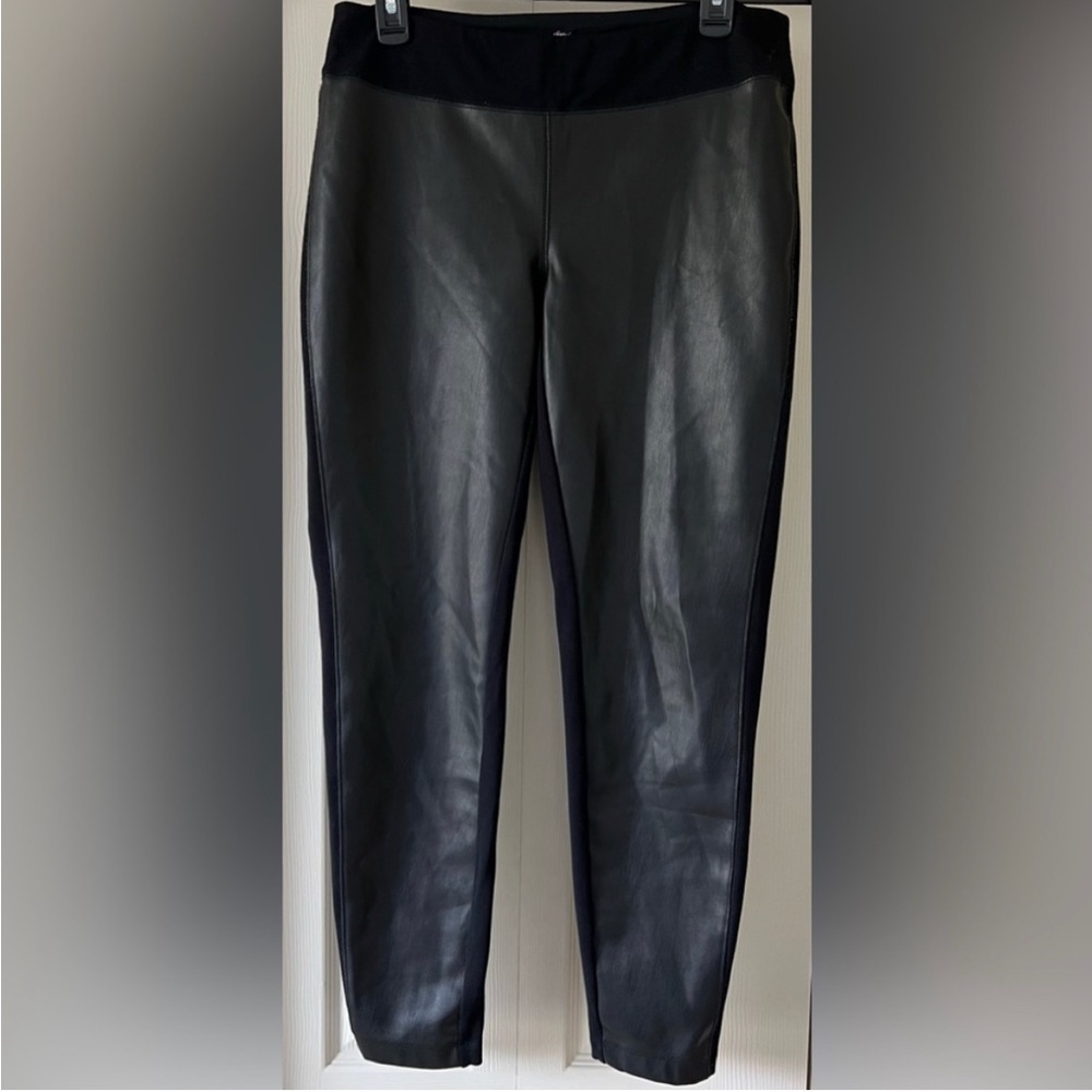 SOMA Smoothing Faux Leather Leggings size L